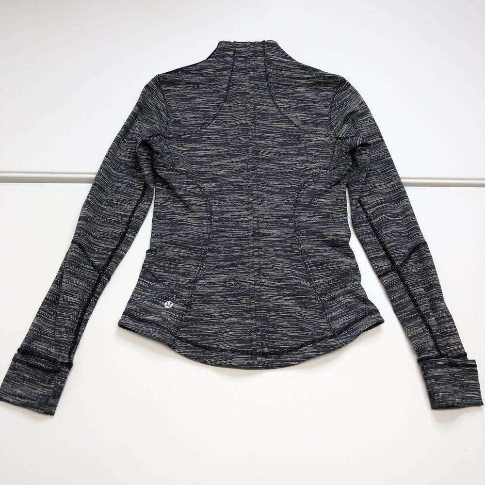 Lululemon Forme Jacket II Women’s Size 6 Heather Gray Full Zip - Picture 6 of 6
